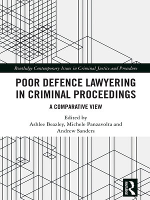 cover image of Poor Defence Lawyering in Criminal Proceedings